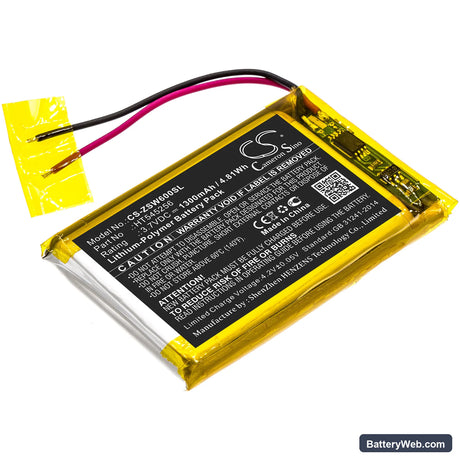 IZZO Swami 6000 Replacement Battery, 3.7V, 1300mAh, Li-Polymer 1