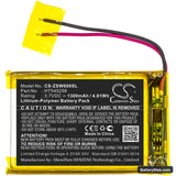 IZZO Swami 6000 Replacement Battery, 3.7V, 1300mAh, Li-Polymer 3