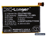 ZTE AXON A2015 Replacement Battery, 3.8V, 3000mAh, Li-Polymer 5