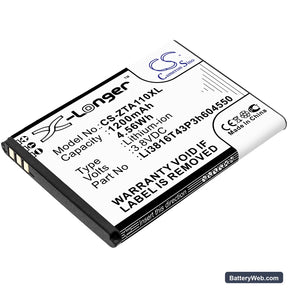 ZTE Blade A110 Replacement Battery, 3.8V, 1200mAh, Li-ion 1