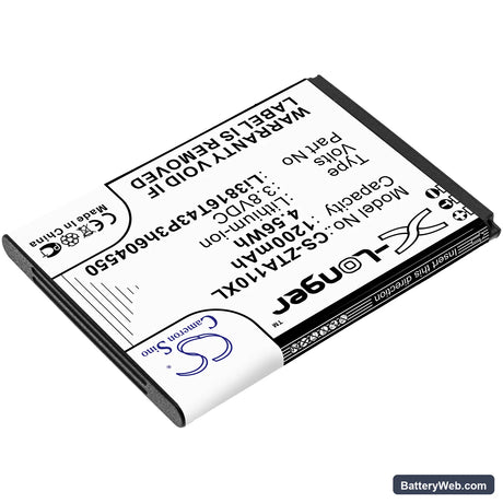 ZTE Blade A110 Replacement Battery, 3.8V, 1200mAh, Li-ion 2