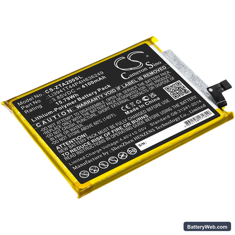 ZTE Axon 20 5G Replacement Battery, 3.85V, 4100mAh, Li-Polymer 1
