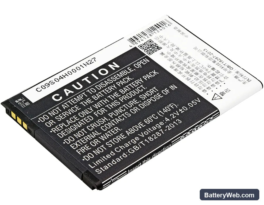 ZTE Blade A3 Replacement Battery, 3.7V, 1500mAh, Li-ion 3