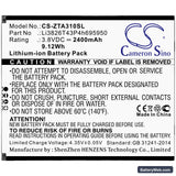 Telstra Essential Smart 3 Replacement Battery, 3.8V, 2400mAh, Li-ion 3