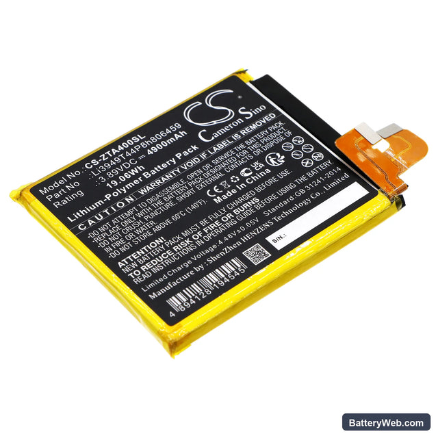ZTE Axon 40 Ultra Replacement Battery, 3.89V, 4900mAh, Li-Polymer 1