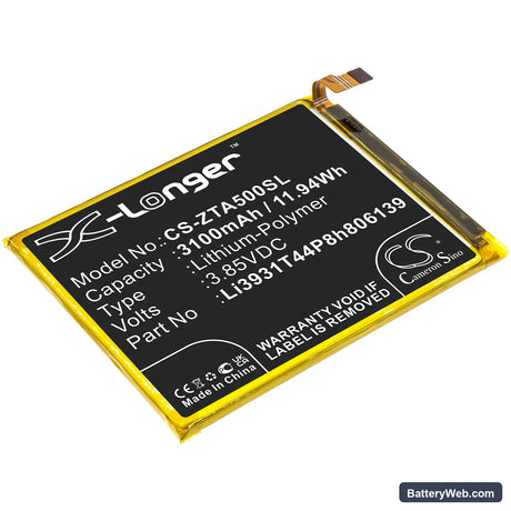 ZTE Blade A5 2020 Replacement Battery, 3.85V, 3100mAh, Li-Polymer 1
