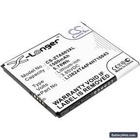 ZTE Blade A520 Replacement Battery, 3.85V, 1500mAh, Li-ion 1