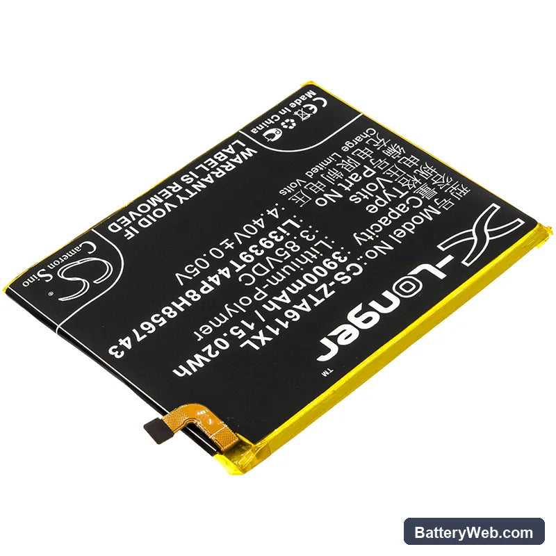 ZTE Blade A6 Max Replacement Battery, 3.85V, 3900mAh, Li-Polymer 2