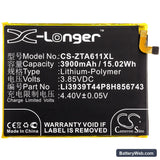 ZTE Blade A6 Max Replacement Battery, 3.85V, 3900mAh, Li-Polymer 3