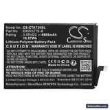 ZTE Blade A73 4G Replacement Battery, 3.85V, 4900mAh, Li-Polymer 1