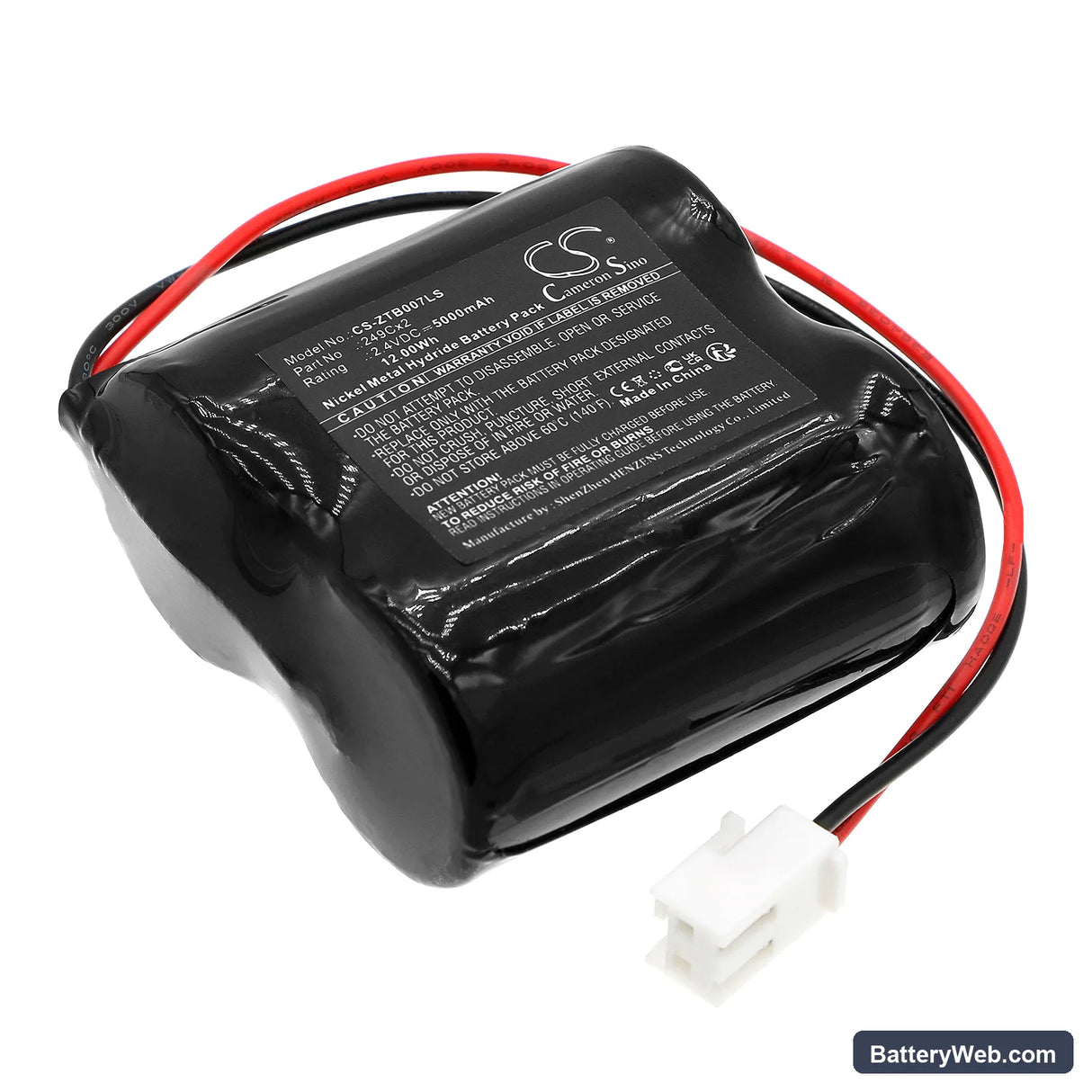 Zumtobel 0072883 Replacement Battery, 2.4V, 5000mAh, Ni-MH 1
