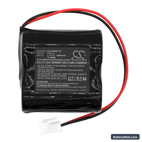 Zumtobel 0072883 Replacement Battery, 2.4V, 5000mAh, Ni-MH 3
