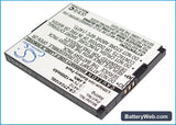 ZTE Cricket A410 Replacement Battery, 3.7V, 1200mAh, Li-ion 1