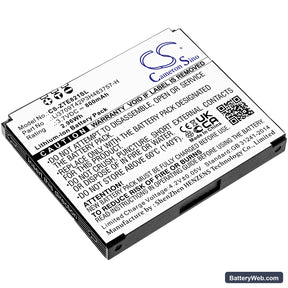 ZTE E821 Replacement Battery, 3.7V, 800mAh, Li-ion 1