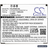 ZTE E821 Replacement Battery, 3.7V, 800mAh, Li-ion 3