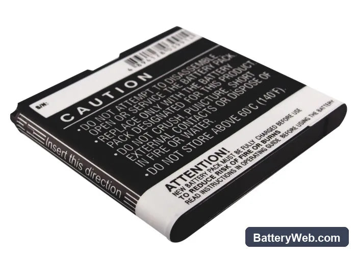 SmartFren Wide Replacement Battery, 3.7V, 1300mAh, Li-ion 4