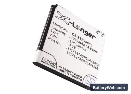 SmartFren Wide Replacement Battery, 3.7V, 1300mAh, Li-ion 5