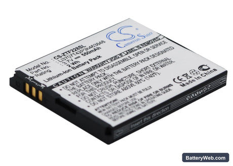 Orange Lisbon Replacement Battery, 3.7V, 550mAh, Li-ion 2