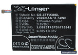 ZTE Grand S Flex Replacement Battery, 3.8V, 2300mAh, Li-Polymer 5