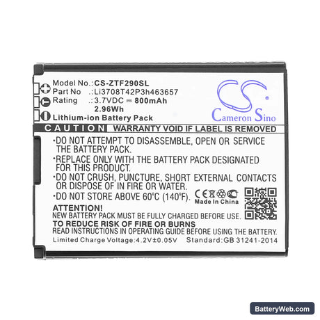 Vodafone 547 Cute Replacement Battery, 3.7V, 800mAh, Li-ion 4