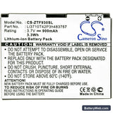 T-Mobile Aspect Replacement Battery, 3.7V, 900mAh, Li-ion 3