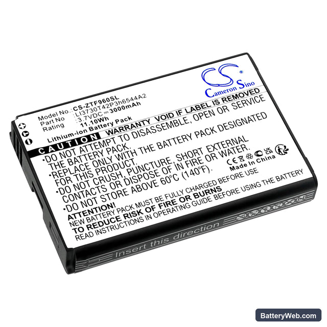 T-Mobile Sonic 2.0 LTE Mobile Hotspot Replacement Battery, 3.7V, 3000mAh, Li-ion 1