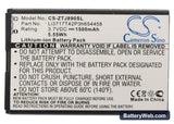 Verizon Jetpack 890L Replacement Battery, 3.7V, 1500mAh, Li-ion 5