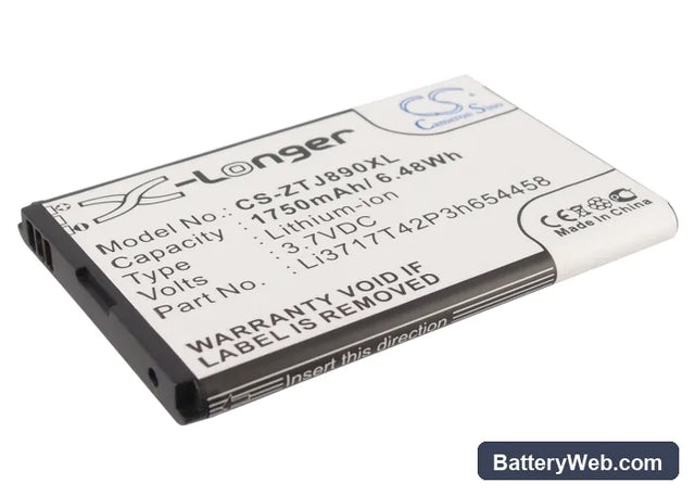 Verizon Jetpack 890L Replacement Battery, 3.7V, 1750mAh, Li-ion 1