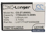Verizon Jetpack 890L Replacement Battery, 3.7V, 1750mAh, Li-ion 5