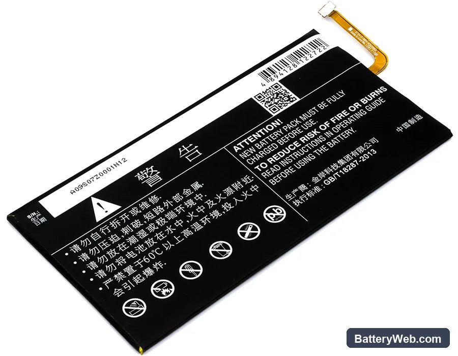 ZTE K88 Replacement Battery, 3.8V, 4600mAh, Li-Polymer 3