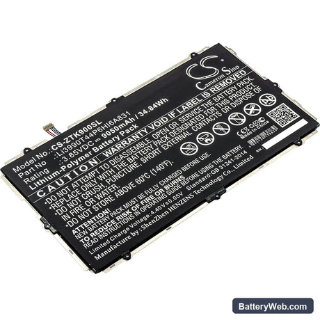 ZTE K90U Replacement Battery, 3.85V, 9050mAh, Li-Polymer 1