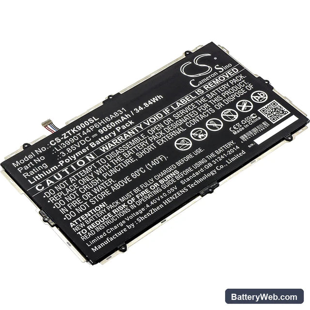 ZTE K90U Replacement Battery, 3.85V, 9050mAh, Li-Polymer 1