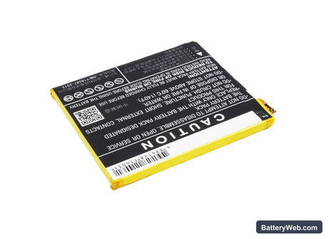 ZTE ZMAX Replacement Battery, 3.8V, 3400mAh, Li-Polymer 4