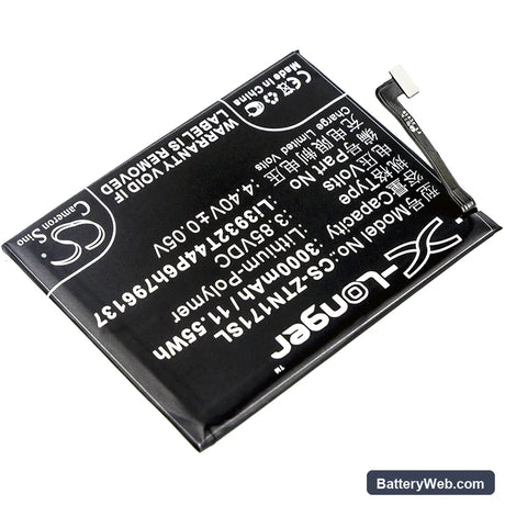 ZTE Nubia Z17 Mini Replacement Battery, 3.85V, 3000mAh, Li-Polymer 2