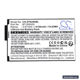 Zebra TC15 Replacement Battery, 3.87V, 5150mAh, Li-ion 5