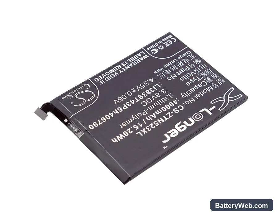 Nubia Z11 Max Replacement Battery, 3.8V, 4000mAh, Li-Polymer 2