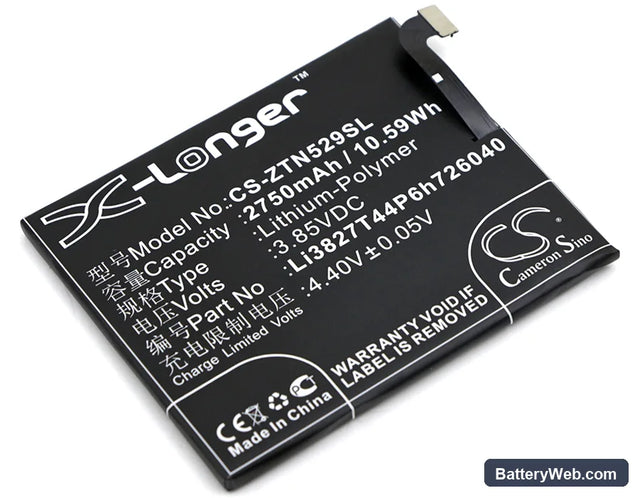 ZTE Nubia Z11 mini Replacement Battery, 3.85V, 2750mAh, Li-Polymer 1