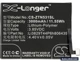 ZTE Nubia Z11 Replacement Battery, 3.85V, 3000mAh, Li-Polymer 5