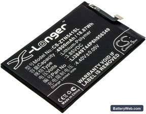 ZTE Nubia N1 Replacement Battery, 3.85V, 4900mAh, Li-Polymer 1