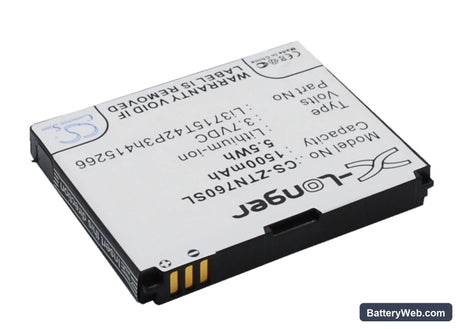 USCellular Director Replacement Battery, 3.7V, 1500mAh, Li-ion 2