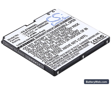MetroPCS Anthem 4G Replacement Battery, 3.8V, 1950mAh, Li-ion 1