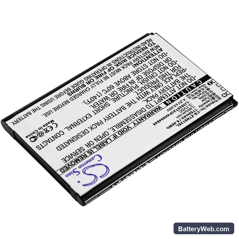 ZTE N9136 Replacement Battery, 3.7V, 1750mAh, Li-ion 2