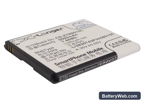 BoostMobile WARP 4G Replacement Battery, 3.8V, 2000mAh, Li-ion 1