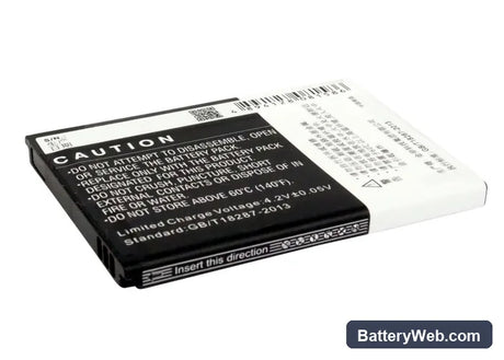 Virgin Mobile AWE Replacement Battery, 3.7V, 1600mAh, Li-ion 3