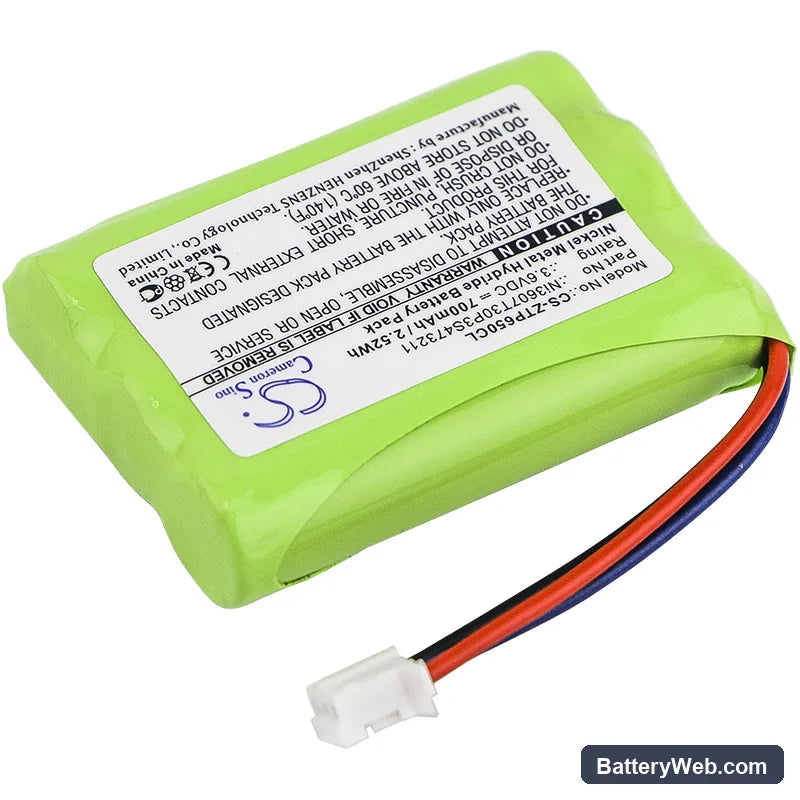 ZTE WP650 Replacement Battery, 3.6V, 700mAh, Ni-MH 2
