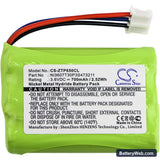 ZTE WP650 Replacement Battery, 3.6V, 700mAh, Ni-MH 3