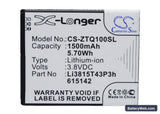 ZTE Blade Q Mini Replacement Battery, 3.8V, 1500mAh, Li-ion 1
