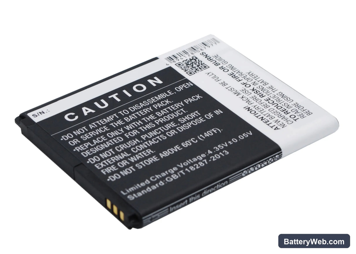 ZTE Blade Q Mini Replacement Battery, 3.8V, 1500mAh, Li-ion 4