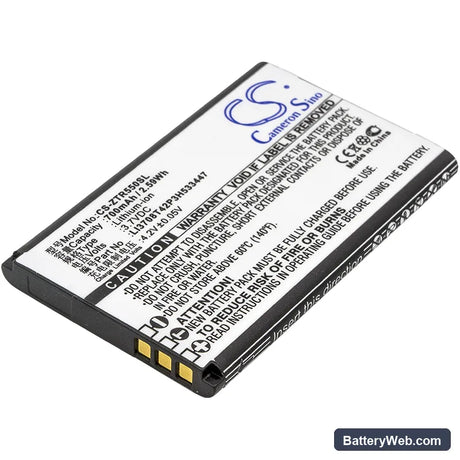 ZTE R550 Replacement Battery, 3.7V, 700mAh, Li-ion 1