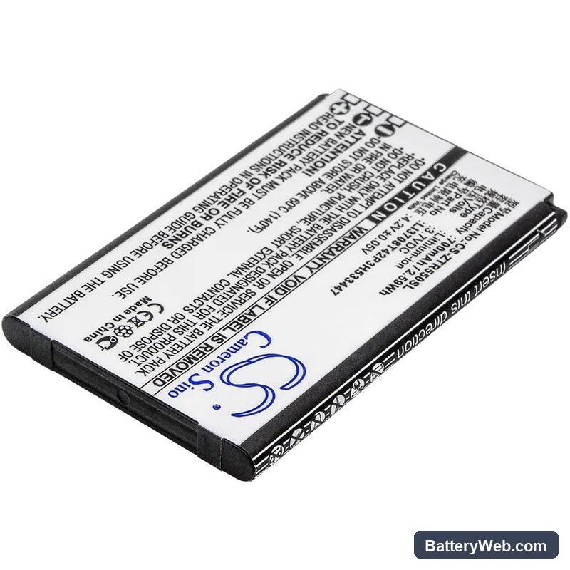 ZTE R550 Replacement Battery, 3.7V, 700mAh, Li-ion 2